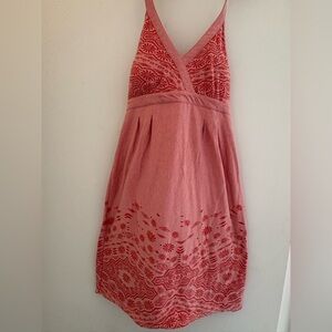 Athleta Floral Midi Athletic Dress in Coral